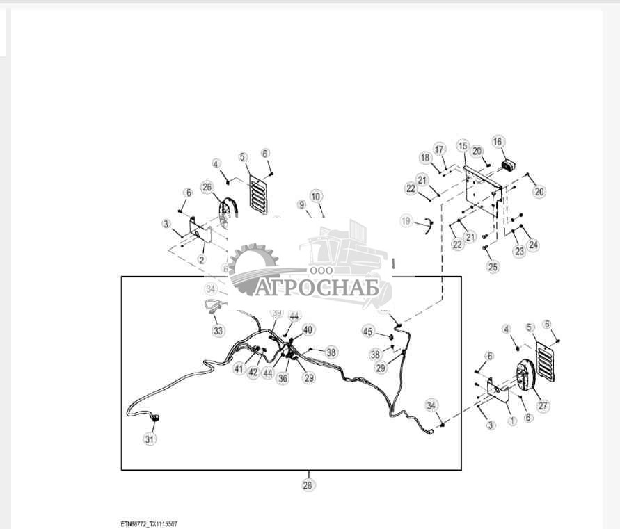 Задние габаритные фонари (234970 